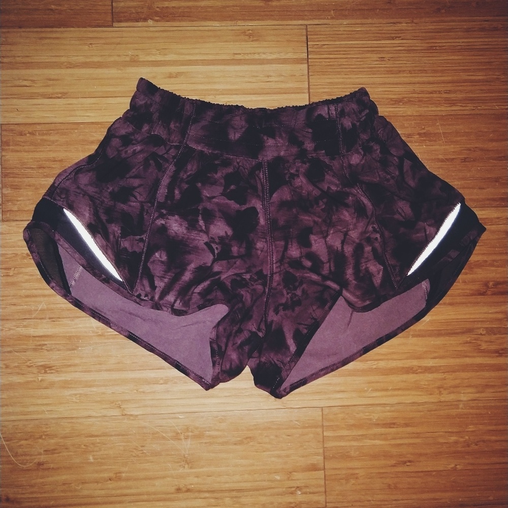lululemon flower printed shorts